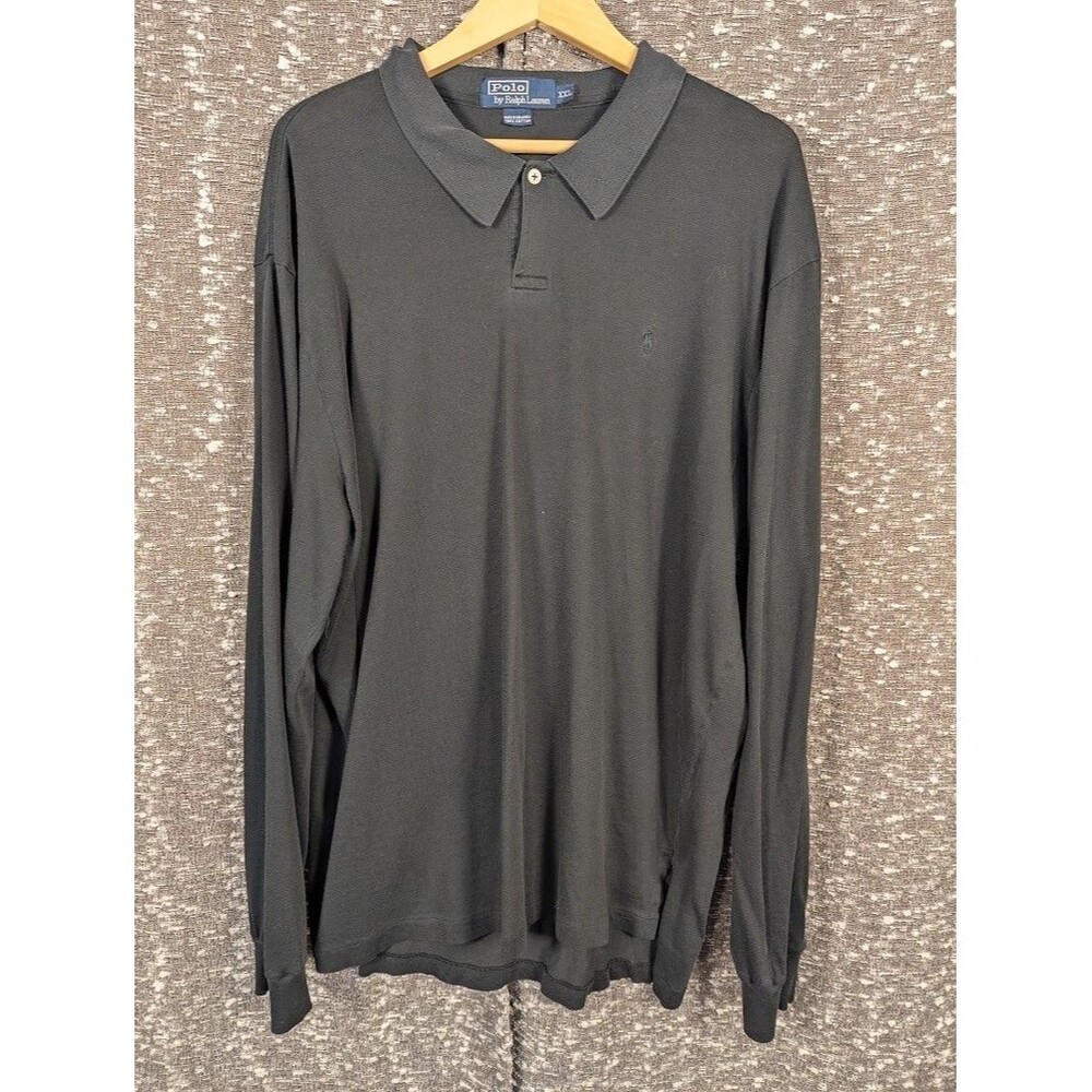 Polo by Ralph Lauren Long Sleeve Collared‎ Polo Embroidered Logo Men's XXL